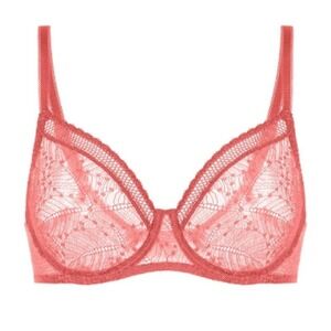 NWT Simone Perele 34E Comete Molded Full Cup 12S324 Orange 127199